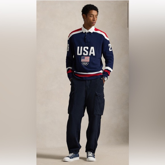 Ralph Lauren Team USA 2026 Polo Ralph Lauren Rugby Sweatshirt sz Sm
